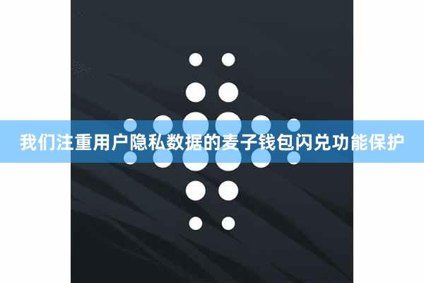 我们注重用户隐私数据的麦子钱包闪兑功能保护
