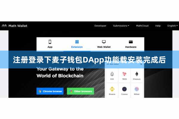 注册登录下麦子钱包DApp功能载安装完成后